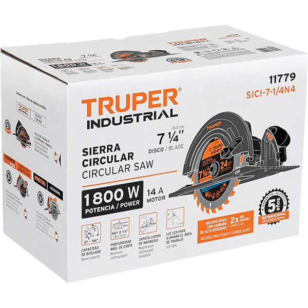 Sierra Circular Truper SICI-7-1/4N4